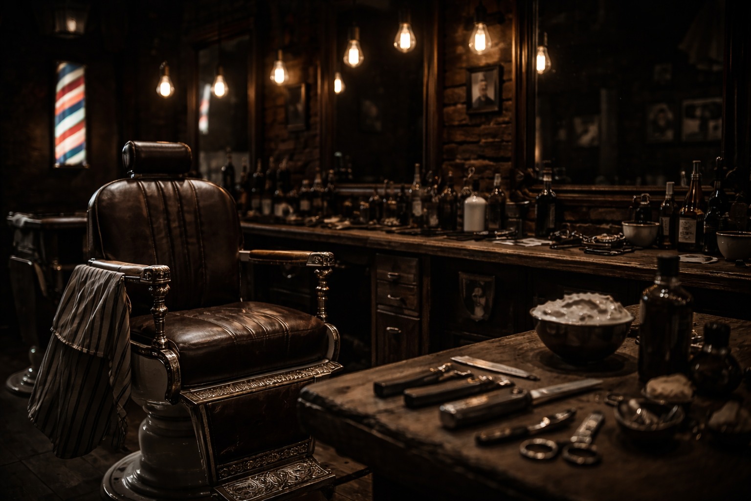 Interior Barbearia Pereira